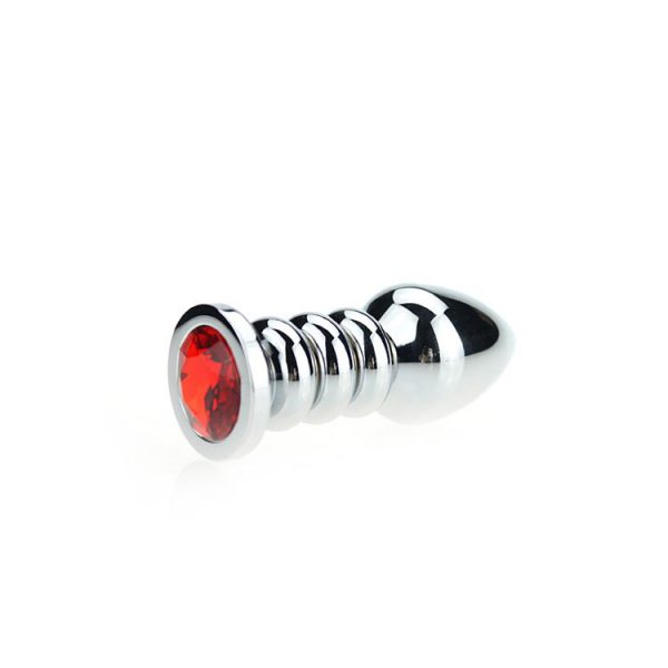 Geribbelde Buttplug Rood kopen | Desireshop.nl | Sexshop Alkmaar