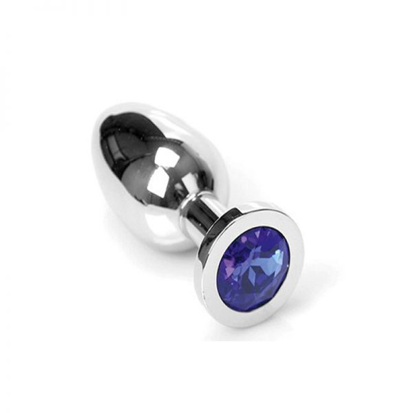 Jewel Buttplug Blue Large | Metalen Buttplug kopen | Desireshop.nl