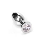 Jewel Buttplug Clear Medium | Metalen Buttplug kopen | Desireshop.nl