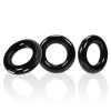 Oxballs Willy Cockring 3-Pack Zwart - Desireshop.nl