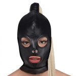 Bondage masker met paardenstaart - Desireshop.nl