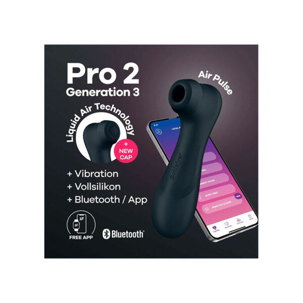 Satisfyer Pro 2 Generation 3 + Vibr + App Black - Afbeelding 4