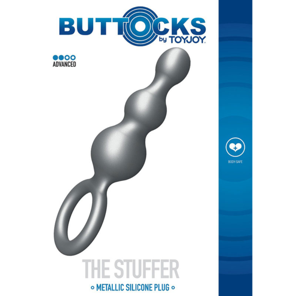 ToyJoy - The Stuffer 3-Balls Metallic Silicone Plug - Desireshop.nl