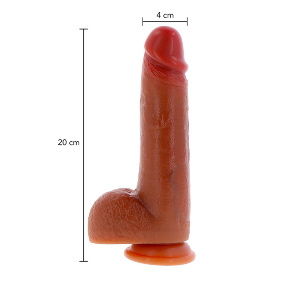 ToyJoy - Get Real Silicone Foreskin Dildo 20 cm - Desireshop.nl