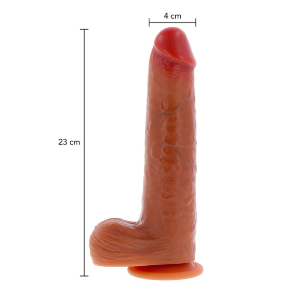 ToyJoy - Get Real Silicone Foreskin Dildo 23 cm - Desireshop.nl