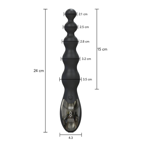 Hidden Desire - Extreme Beaded Anal Power Vibrator - Desireshop.nl