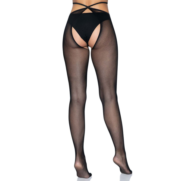 Leg Avenue – Kruisloze panty met bandjes - Desireshop.nl