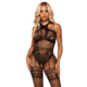 Leg Avenue - Net halter bodystocking zwart - Desireshop.nl