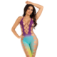 Leg Avenue - Ombre voetloze bodystocking Oceaan