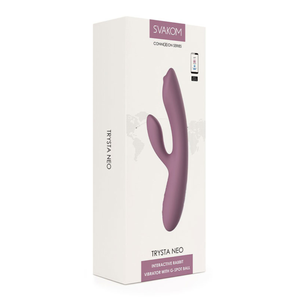 SVAKOM - Trysta Neo Rabbit Vibrator with G-Spot Ball - Desireshop.nl