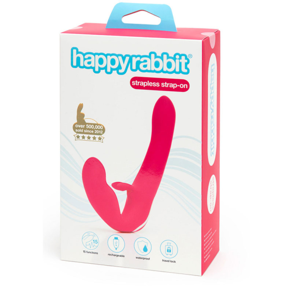 Happy Rabbit - Vibrating Strapless Strap-On - Desireshop.nl