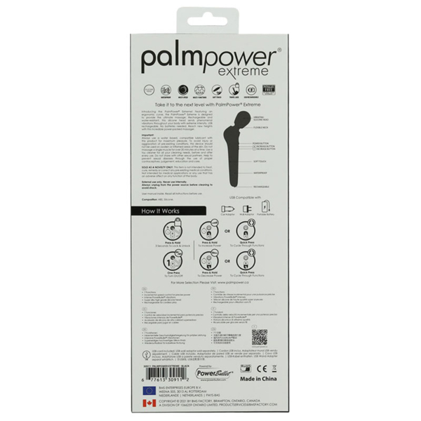 Palm Power Extreme Wand Vibrator Roze - Desireshop.nl