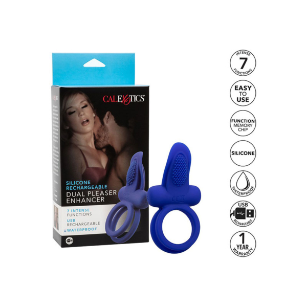 CalExotics - Silicone Rechargeable Dual Cockring - Desireshop.nl