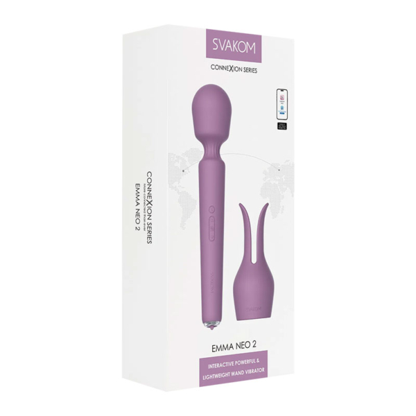 SVAKOM - Emma Neo 2 Interactive Wand Vibrator - Desireshop.nl