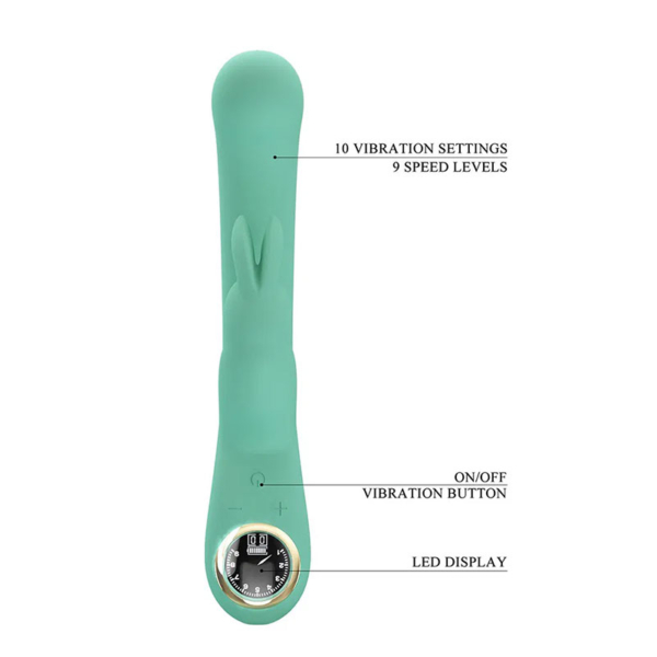 Pretty Love - Lamar Rabbit Vibrator Groen - Desireshop.nl