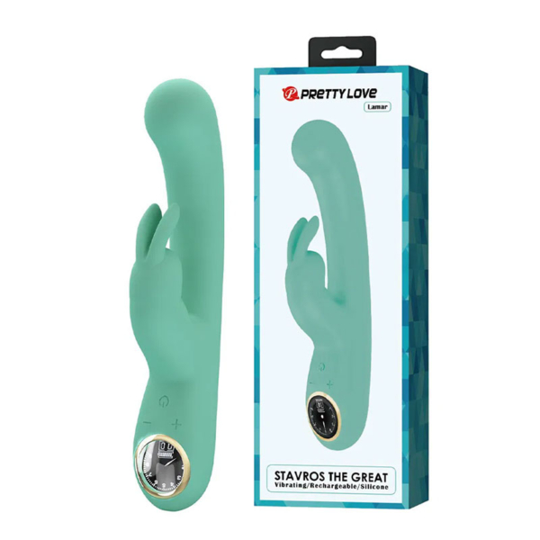 Pretty Love - Lamar Rabbit Vibrator Groen - Desireshop.nl