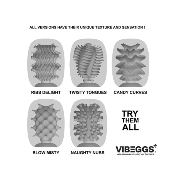 VIBEGGS - Candy Curves Vibrerende Masturbatie Sleeve - Desireshop.nl