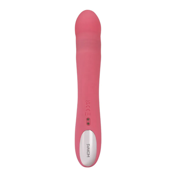 Svakom - Avery Thrusting Rabbit Vibrator Pink - Desireshop.nl