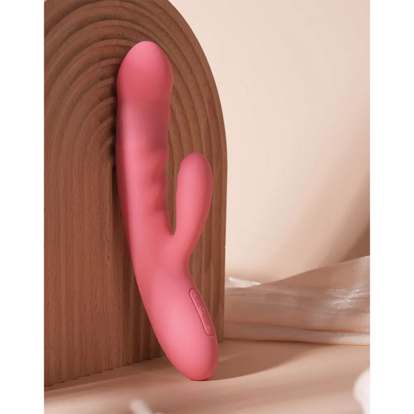 Svakom - Avery Thrusting Rabbit Vibrator Pink - Desireshop.nl