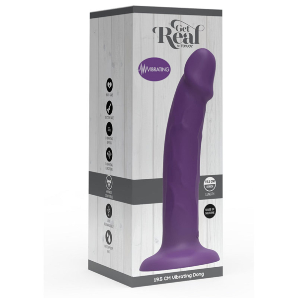 ToyJoy Get - Real Vibrating Harness Dong Purple - Desireshop.nl