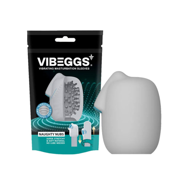 VIBEGGS - Naughty Nubs Vibrerende Masturbatie Sleeve - Desireshop.nl