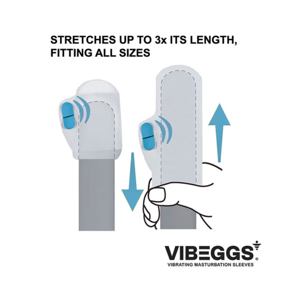 VIBEGGS - Naughty Nubs Vibrerende Masturbatie Sleeve - Desireshop.nl