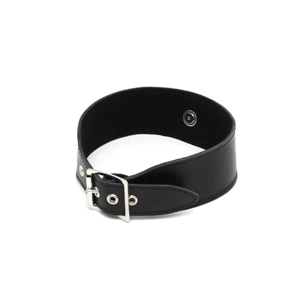 Rimba - Halsband met grote ring 4 cm breed - Desireshop.nl