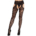 Leg Avenue – Cross Hatch Floral Lace Jarretelkousen - Desireshop.nl
