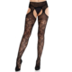 Leg Avenue – Cross Hatch Floral Lace Jarretelkousen - Desireshop.nl