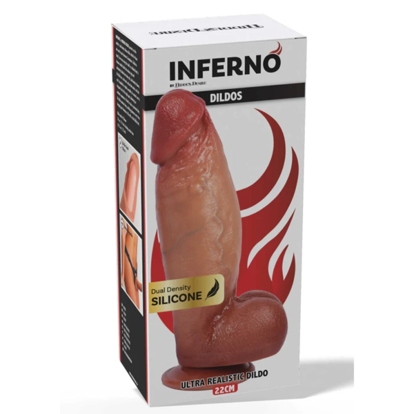 Hidden Desire - 22 cm Lange Realistische Siliconen Dikke Dildo