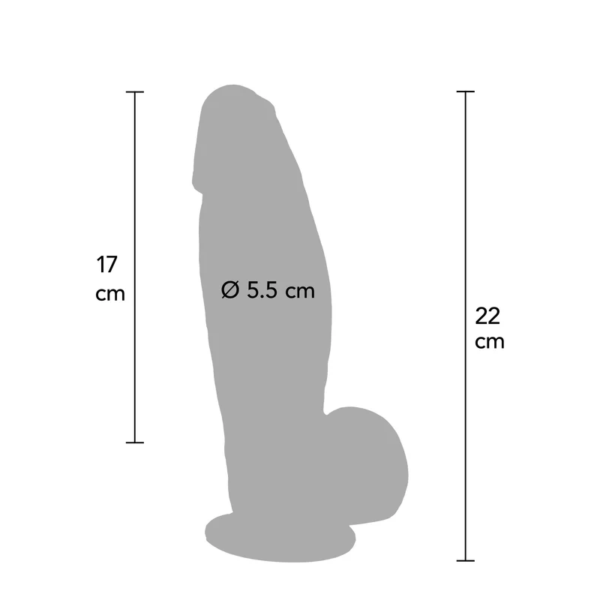 Hidden Desire - 22 cm Lange Realistische Siliconen Dikke Dildo
