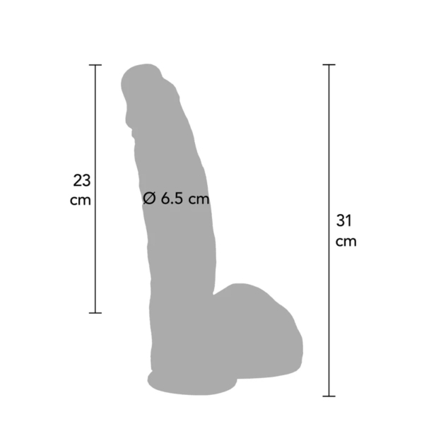 Hidden Desire - 29 cm Lange Realistische Siliconen Dildo