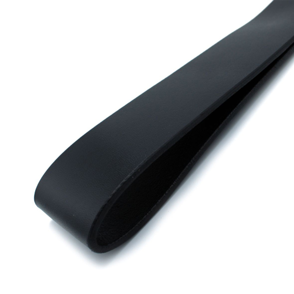 Black & Red Leather Long Paddle Whip - Desireshop.nl