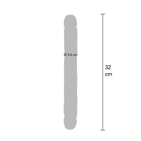 ToyJoy - Dubbele dildo PVC 32 cm - Desireshop.n