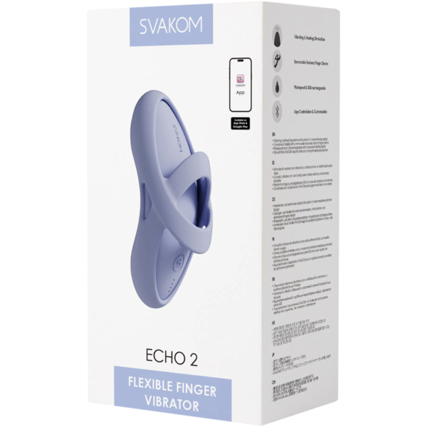Svakom - Echo 2 Vingervibrator Sky Blue - Desireshop.nl