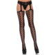 Leg Avenue – Lace Up Backseam Stockings with Garter Belt - Desireshop.nl