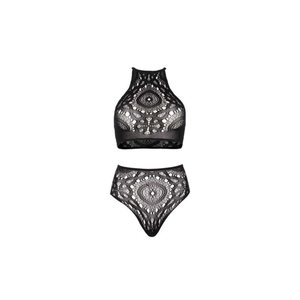 Halter Crop Top and High Waist Thong - Desireshop.nl