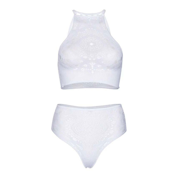 Halter Crop Top and High Waist Thong - Desireshop.nl