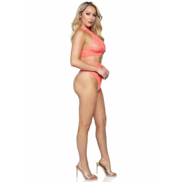 Halter Crop Top and High Waist Thong - Desireshop.nl