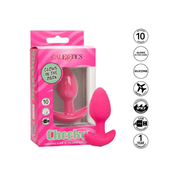 CalExotics - Cheeky Glow Vibrerende Plug S 10 Standen & Waterdicht - Afbeelding 3