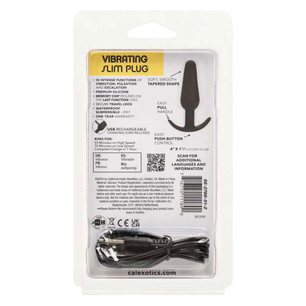 CalExotics – Boundless Vibrating Slim Plug - Desireshop.nl