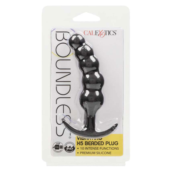 Vibrating X5 Beaded Plug - Desireshop.nl