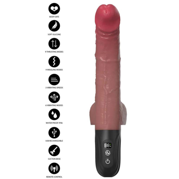 Realistic Thrusting and Wiggling Vibrator