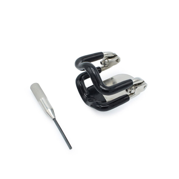 Stalen kaakslot met zwarte coating - Desireshop.nl