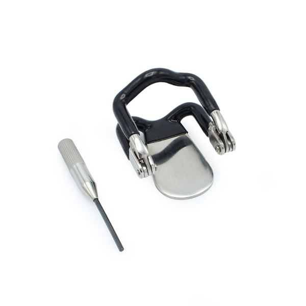 Stalen kaakslot met zwarte coating - Desireshop.nl