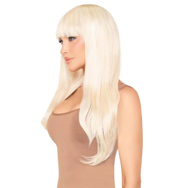 Leg Avenue - Bangin' Lange Blonde Pruik met Pony - Desireshop.nl