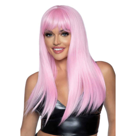 Leg Avenue - Lange roze ponypruik - Desireshop.nl