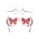Rhinestone Bow Nipple Jewels - Desireshop.nl