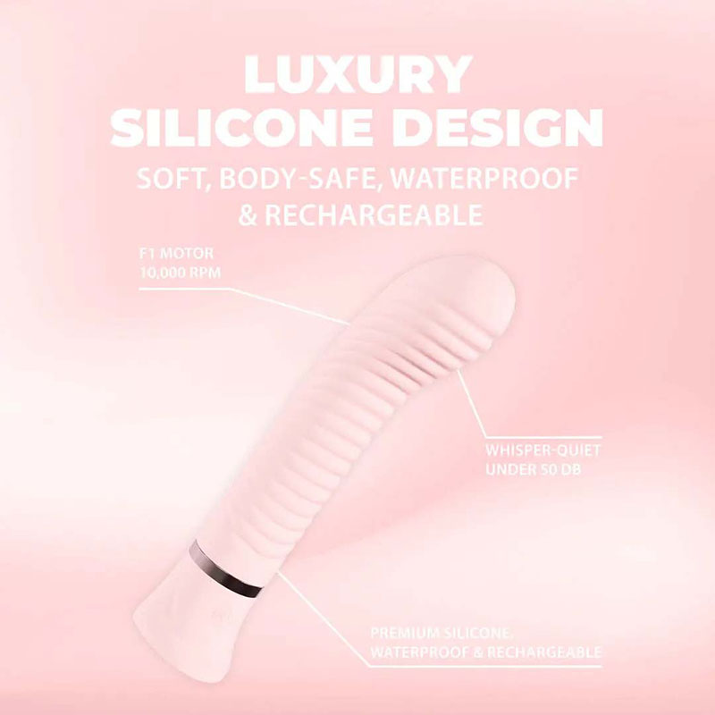 Loveline – Divine Geribbelde G-spot Vibrator - Desireshop.nl
