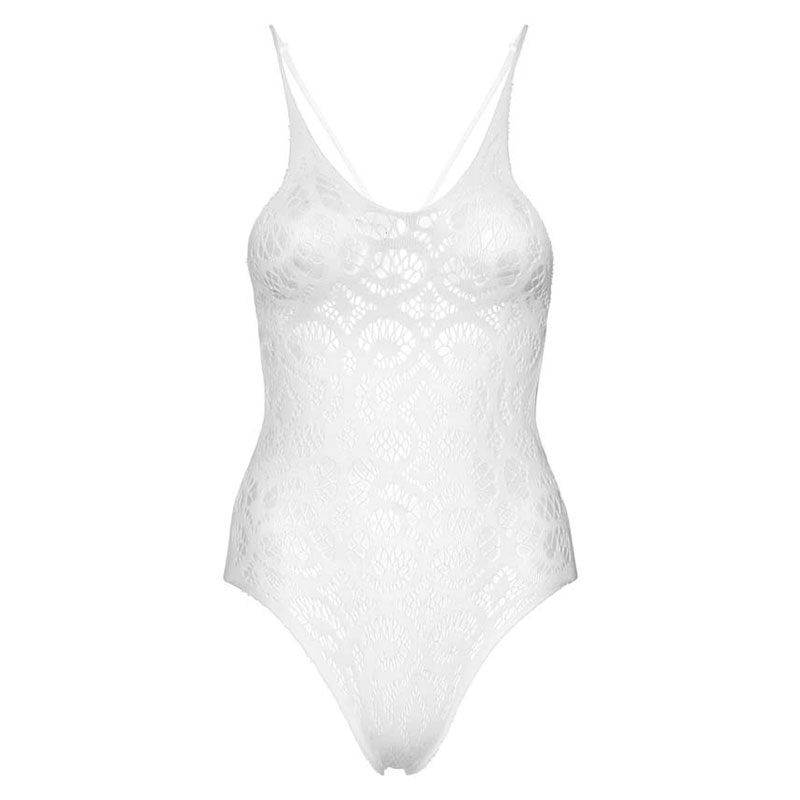 Leg Avenue – Seamless Lace Teddy with Strappy Back - Desireshop.nl